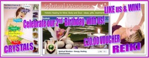 Spiritual Wonders 2nd Birthday Prize Draw Facebook Like us & Win